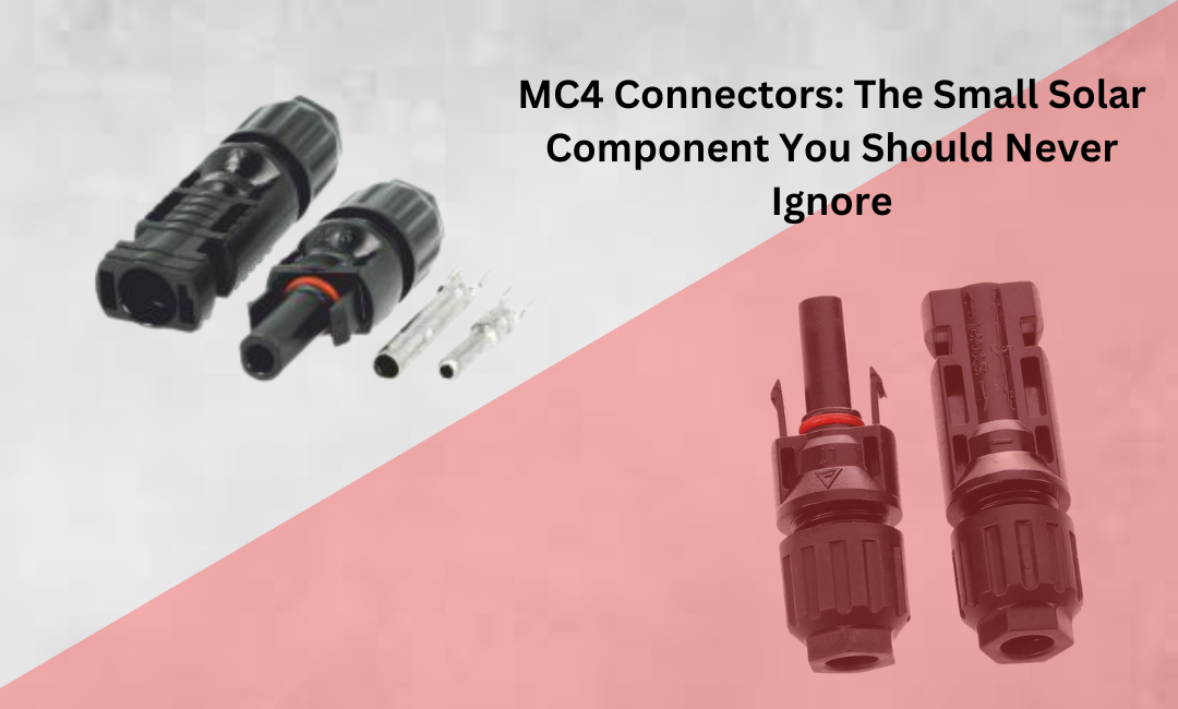 MC4 solar connectors used in photovoltaic panel wiring systems