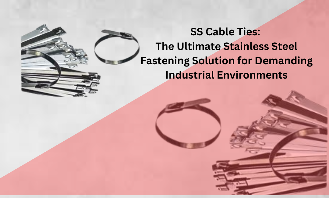 Stainless steel cable ties for industrial fastening, corrosion-resistant SS cable ties for heavy-duty applications